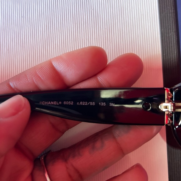 Authentic Chanel Black & Gold chain Sunglasses - Picture 5 of 5